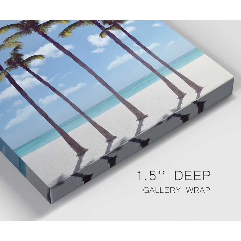 «Island Palms», reproduction d'art sur toile tendue, H 16 po x l 16 po x P 1 po