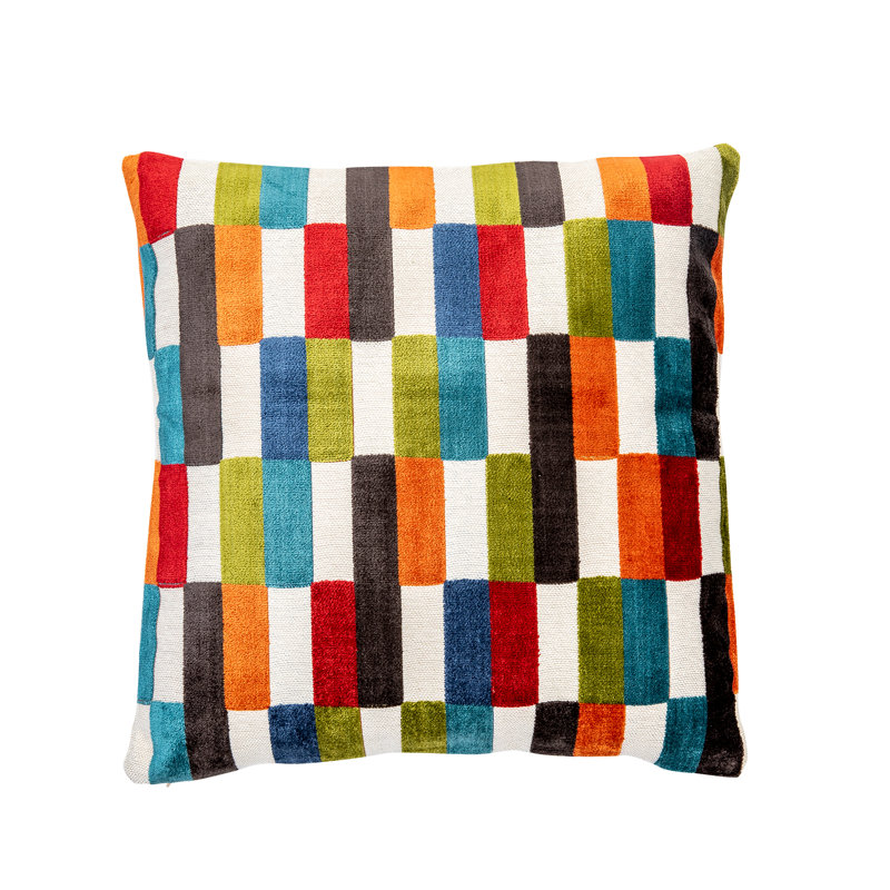Geometric Reversible Throw Pillow, 24" x 24"