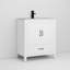 (Pas de robinet) Transformez votre espace: meuble-lavabo blanc de 30 po avec lavabo en céramique - moderne, durable et prêt à installer-1246749562-1246749560
