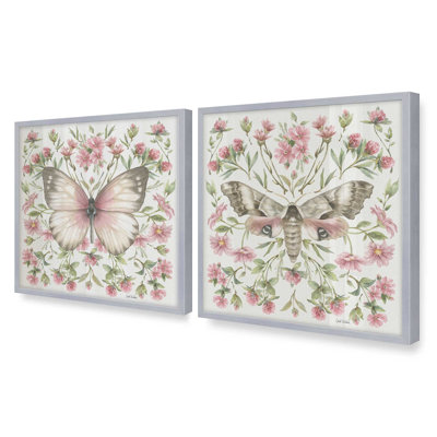 Petal Flutter Pop Set of 2 Prints