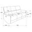 Canapé inclinable Heise en chenille brun foncé-122505268