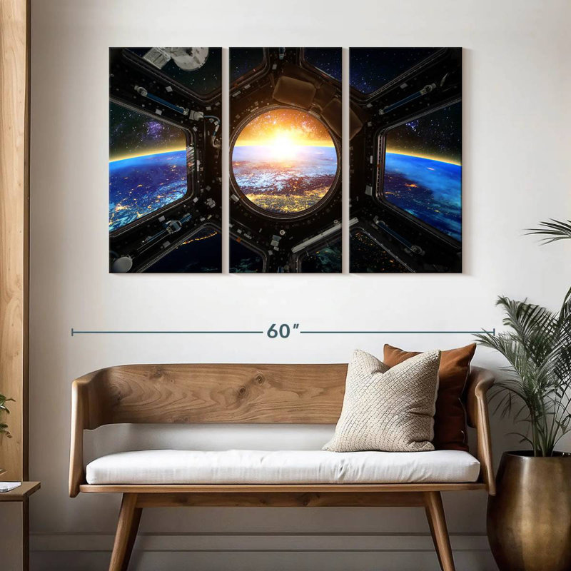 Oberle Space Station Earth View, 32" H x 50" W