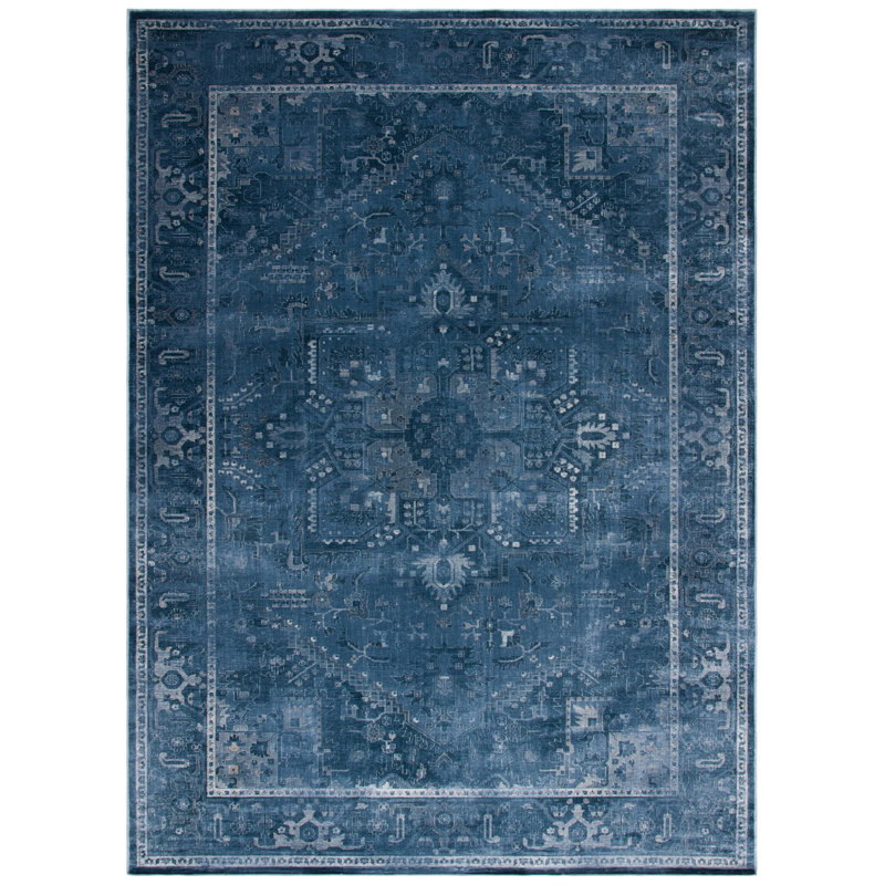 Evanoff Oriental Blue Area Rug, Rectangle 8' x 10'