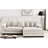 Corduroy Living Room Sectional, 102.4-inch With Chaise For 4 Sectional In Corduroy, Cozy Space-656430434-656430432