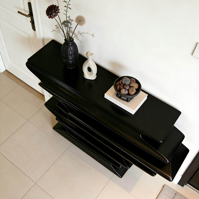 Curved Wave Sculpture Hall Accent Console Table