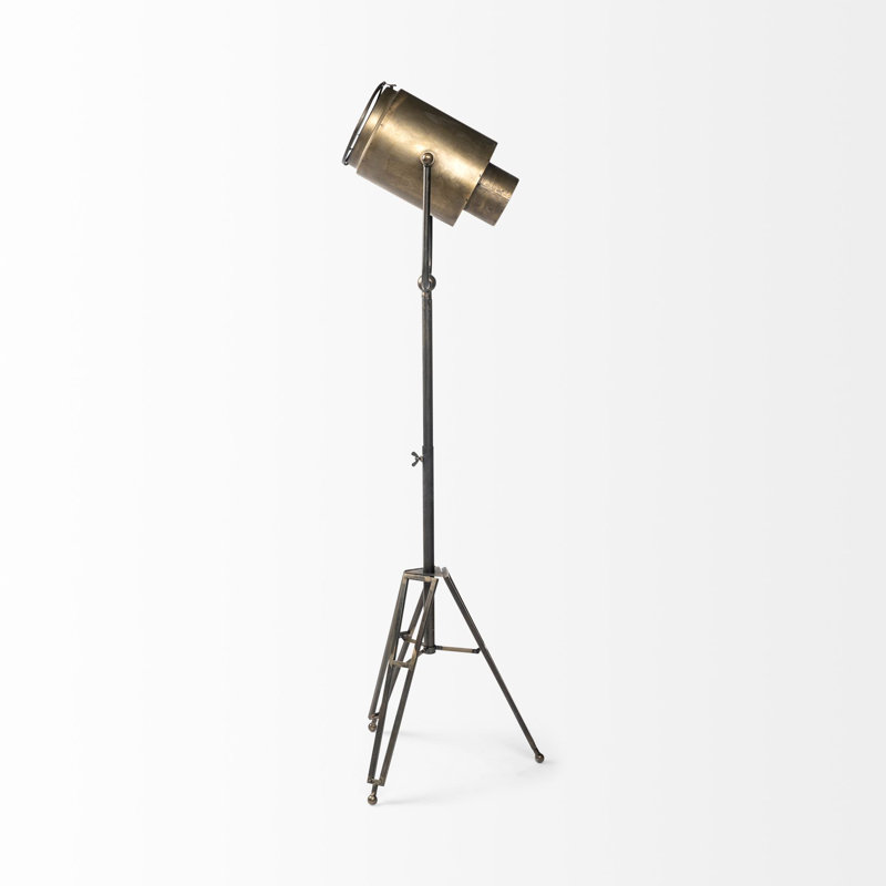 Tripod Floor Lamp, Gold