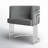 25'' Wide Velvet Barrel Single Chair-1841050157-1841050162