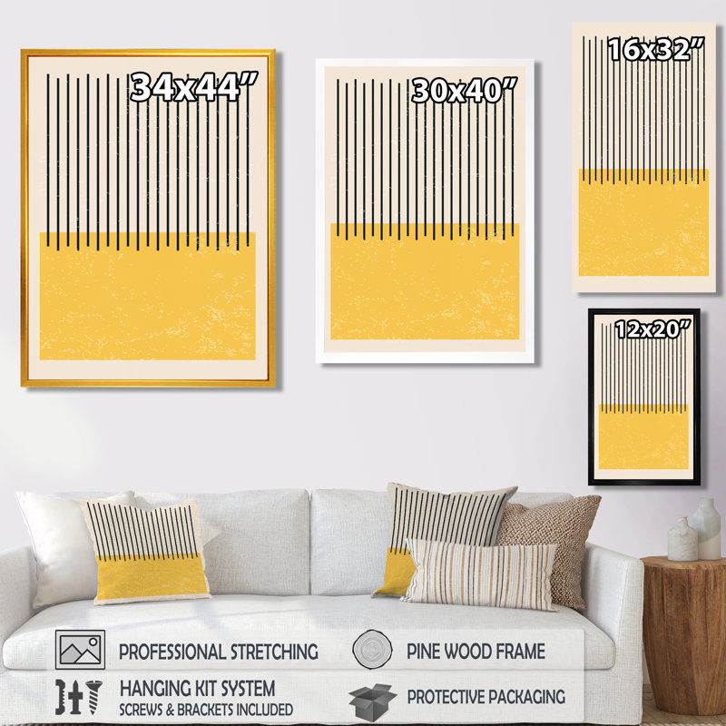 " Minimal Geometric Compostions Of Elementary Forms XIV ", Floater Framed Print, 20" H x 12" W, Black