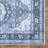 Washable Non-Slip Area Rug - Blue Traditional Oriental Area Rug for Living Room, Bedroom, Dining Room, and Kitchen -582818579