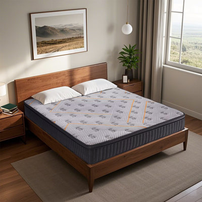10 Inch FULL Hybrid Mattress - Medium Firm, Memory Foam & Pocketed Coils for Motion Isolation & Pressure Relief, CertiPUR-US Foam, Fiberglass-Free, Ma by Alwyn Home