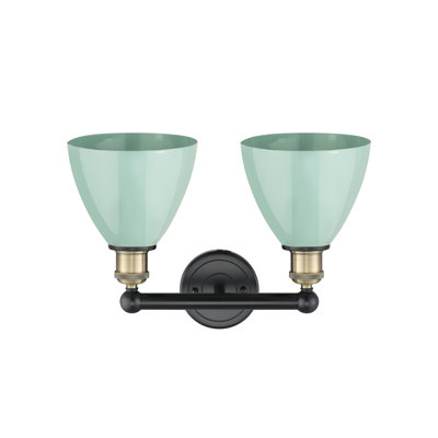 Éclairage pour meuble-lavabo de salle de bain 2 lumières 16,5 pouces Anjail Dome