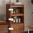 Modern Brown Solid Wood Accent Cabinet