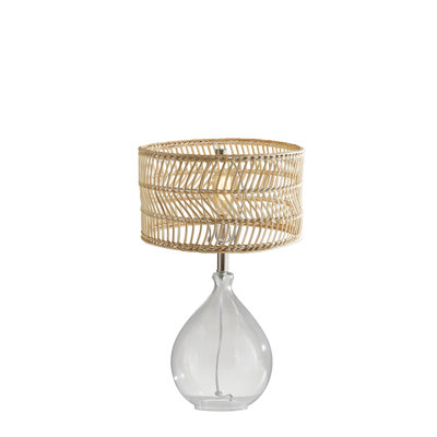 Maloy Glass USB Table Lamp