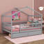 Lit simple en bois-13585236