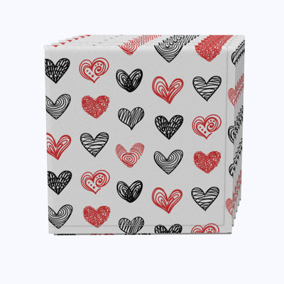 Cotton Twill Geometric Square Napkin