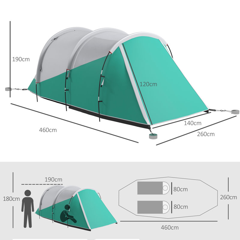 5 Person Tent, Green