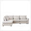 Canapé convertible en L 100,2 po avec pieds en plastique avec 5 coussins et 4 coussins lombaires pour le salon-1886377334