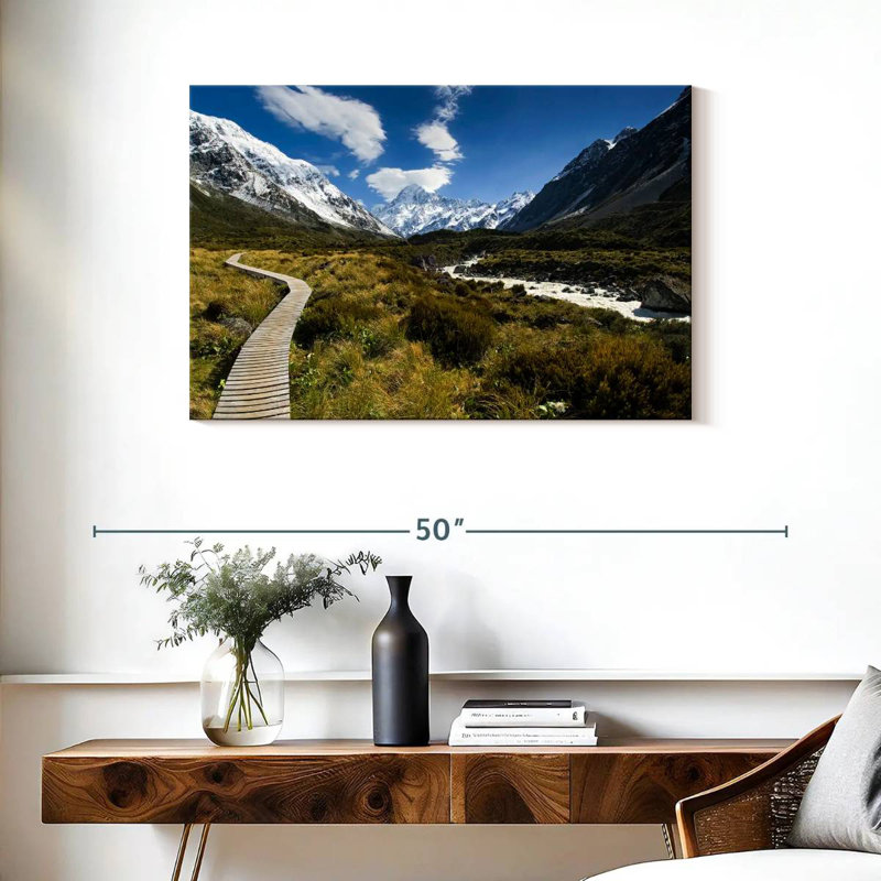 Hooker Valley Trail, 24" H x 36" W