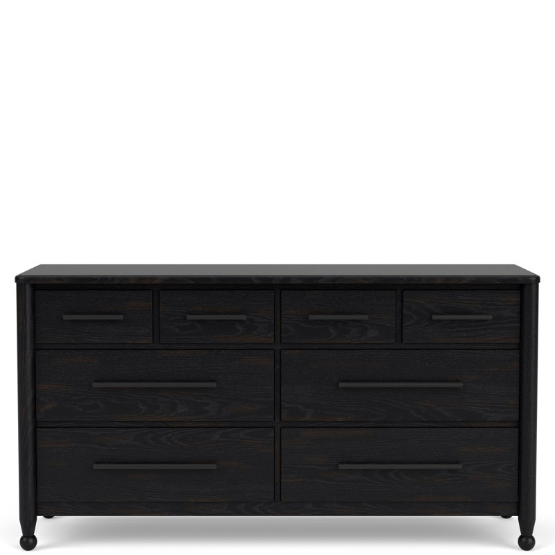 Commode 8 tiroirs Billie, Noir