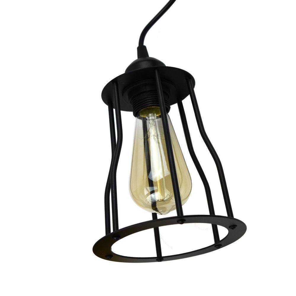 20Cm H Metal Novelty Lamp Shade ( Uno ) in Black