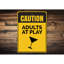 Signe en aluminium adultes en jeu-58277653