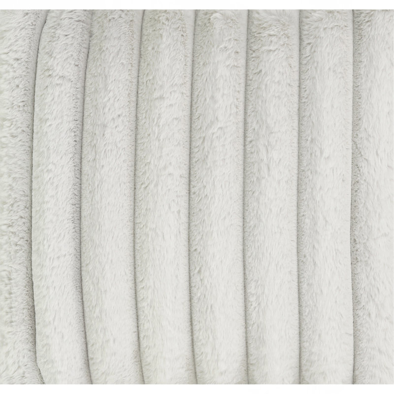 Méridienne 40 po Minky Dove, Polyester gris tourterelle