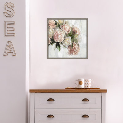«Floral Pastel Peony II» par Emily Ford, reproduction d'art graphique sur toile flottante