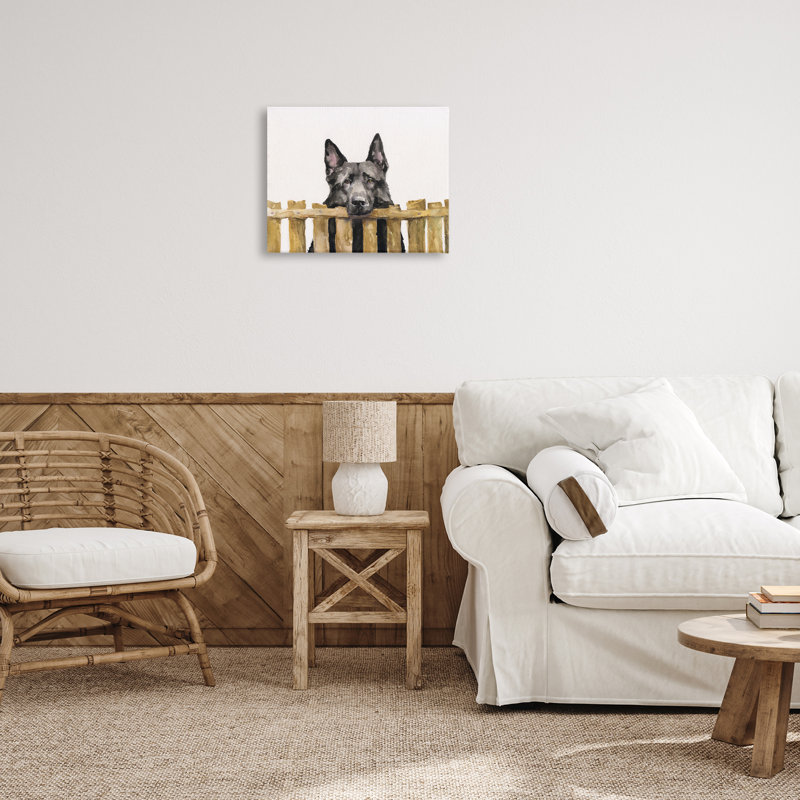 «Black German Shepherd» par George Dyachenko, H 16 po x l 20 po