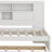 Daybed With Storage Shelves, USB And Trundle-1873293059