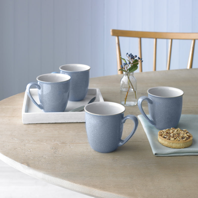 Elements Handmade Stoneware Coffee Mug, Blue