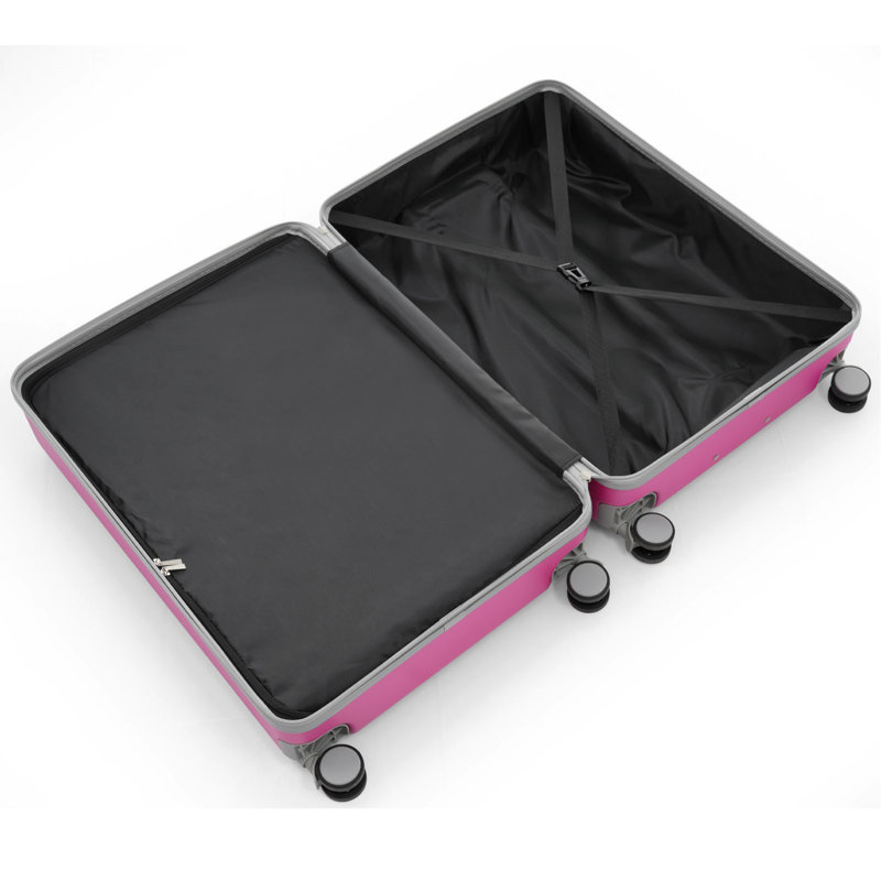 Ensemble de bagage 3 pièces, valises durables en ABS léger avec roues pivotantes et serrure TSA, bagages de cabine et bagages de cabine (20 po / 24 po / 28 po)