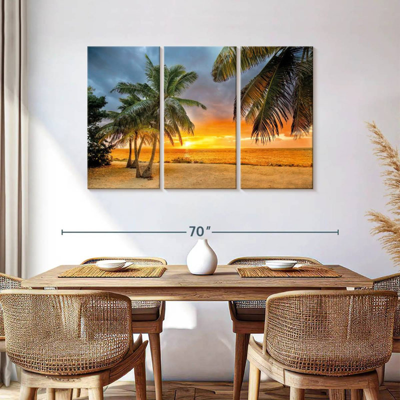 Coucher de soleil Key Key Tropical Gillard, H 36 po x l 57 po