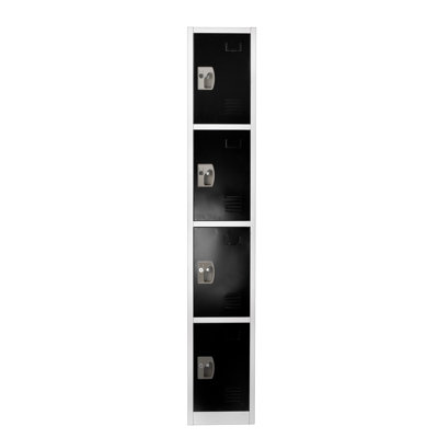 12'' Wide Steel 4-Tier School and Gym Locker