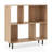 Open Shelf Bookcase Mid Century Modern Cube Bookshelf With 4 Compartments-1475263573