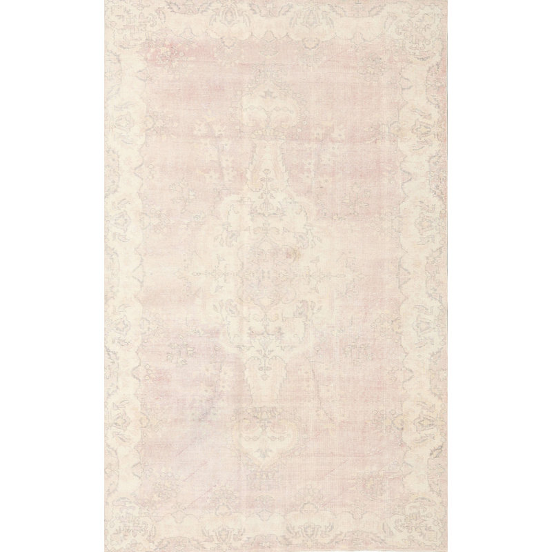 Tapis oriental rose / beige, Rectangle 4 pi x 6 pi