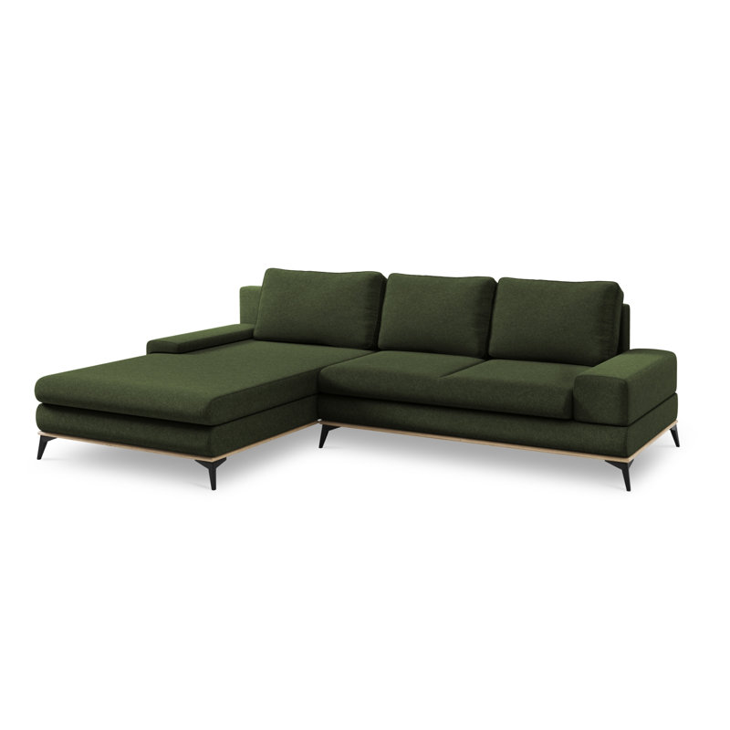 Cuiksa 5 Seater Sofa Bed, Green, Left Hand Facing
