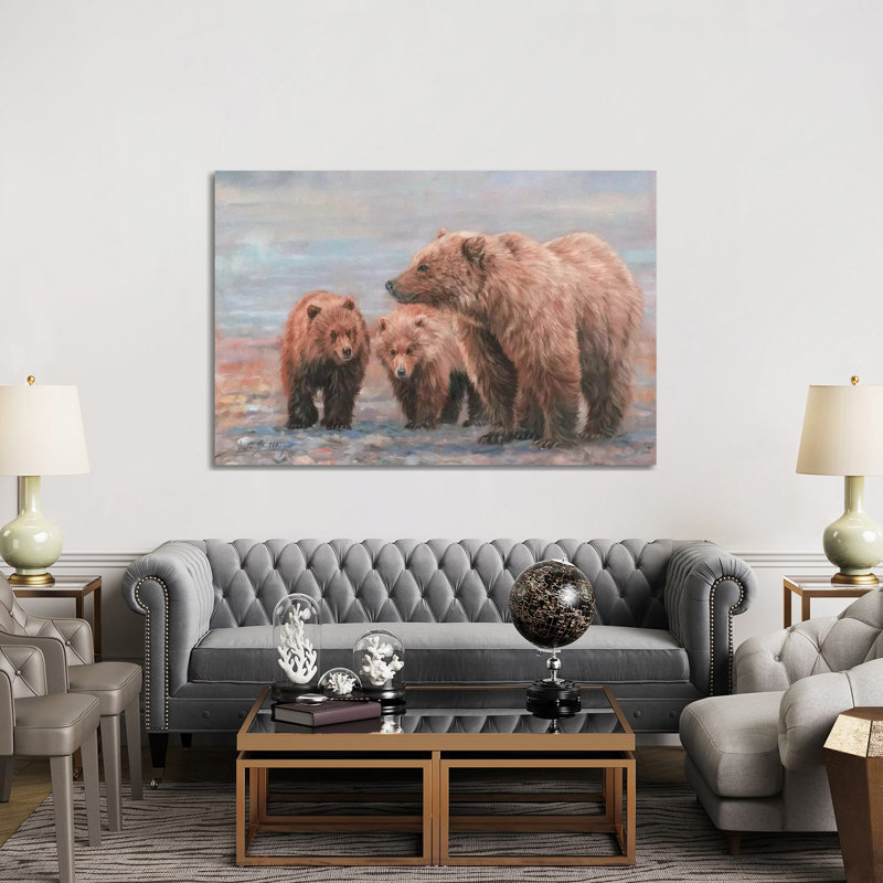 Three Bears by David Stribbling - Wrapped Canvas Gallery-Wrapped Canvas Giclée, 152.5 cm H x 101.5 cm W