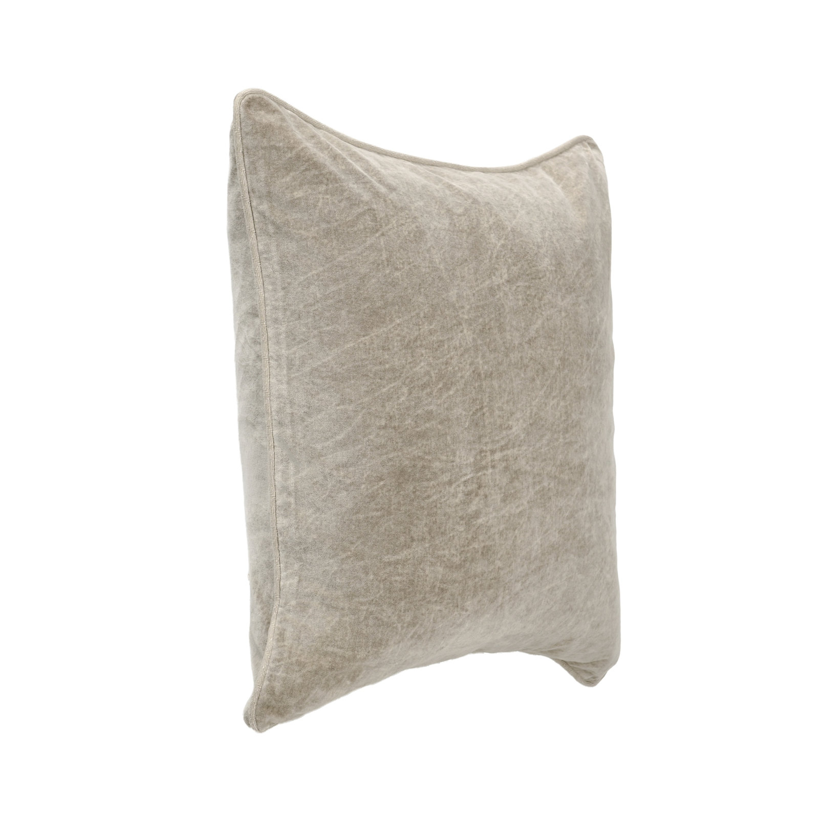 Goodall Cotton Throw Pillow, Silver, Square 18"