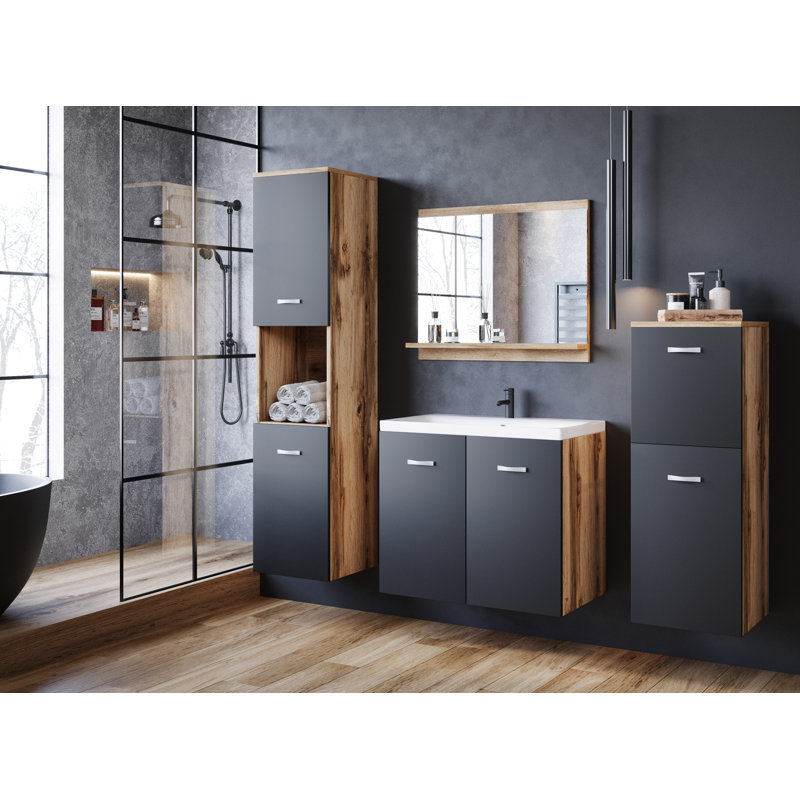Reamy Wall Bathroom Storage Furniture Set