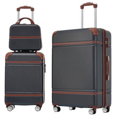 Ensemble de 3 valises à roulettes Hardshell avec valise TSA