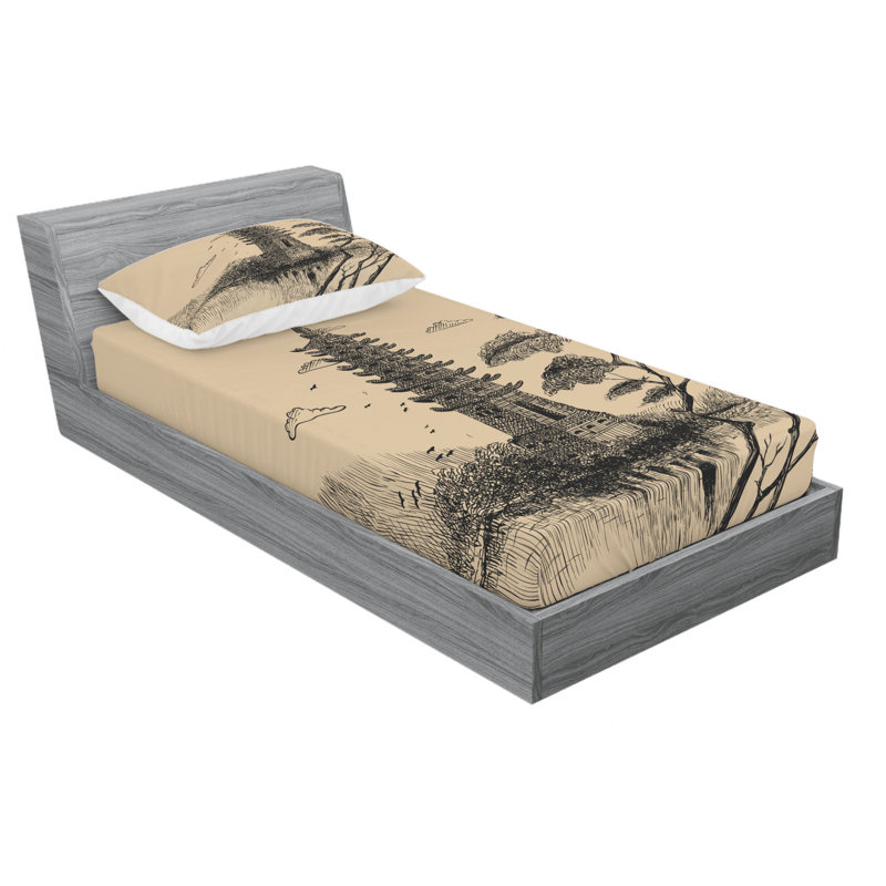Microfiber Sheet Set, Twin XL Sheet Set with Fitted Sheet