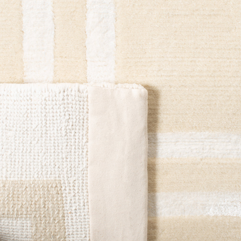 Ralph Lauren Ellington Border Wool, Viscose Geometric Rug, Rectangle 8' x 10'