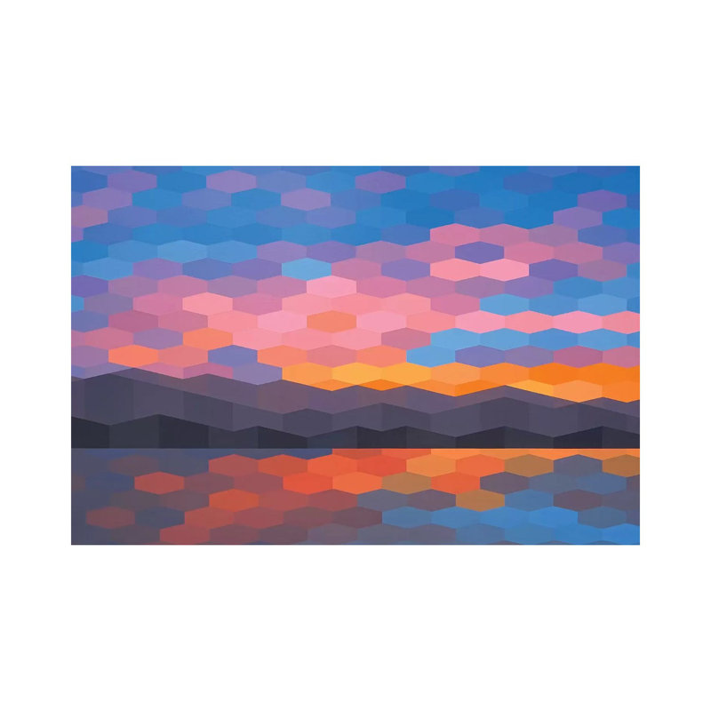 Abstract Sunset II by Jun Youngjin - Wrapped Canvas Gallery-Wrapped Canvas Giclée, 20.32cm H x 30.48cm W