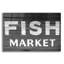 Art mural en verre Rosecliff Heights «Fish Market» par Photoinc Studio-1112583426