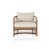 Faye Sand Cushion/Brown Frame selected