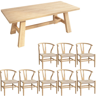 New Chinese style solid wood dining table set