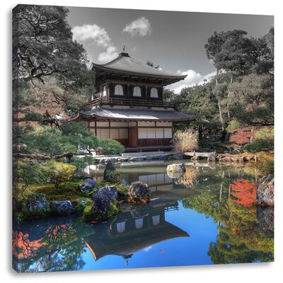 Leinwandbild Ginkaku-ji-Tempel in Kyoto