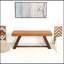 Banc en cuir véritable brun clair