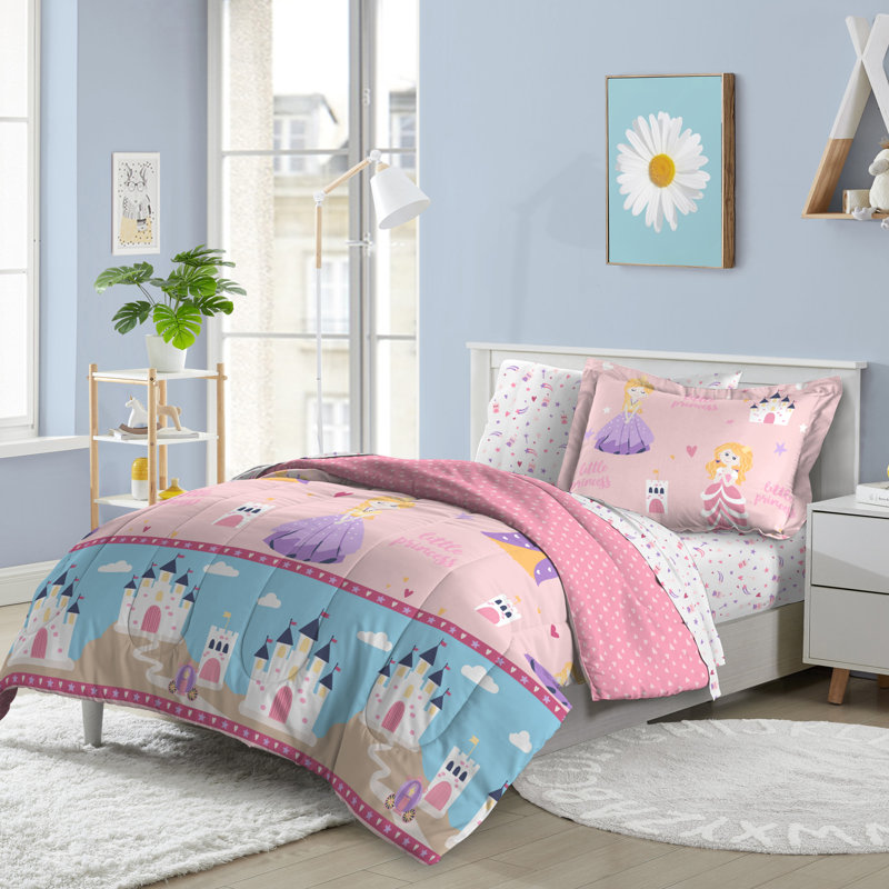Latasha Rainbow Little Princess Bed in a Bag Pink, Full