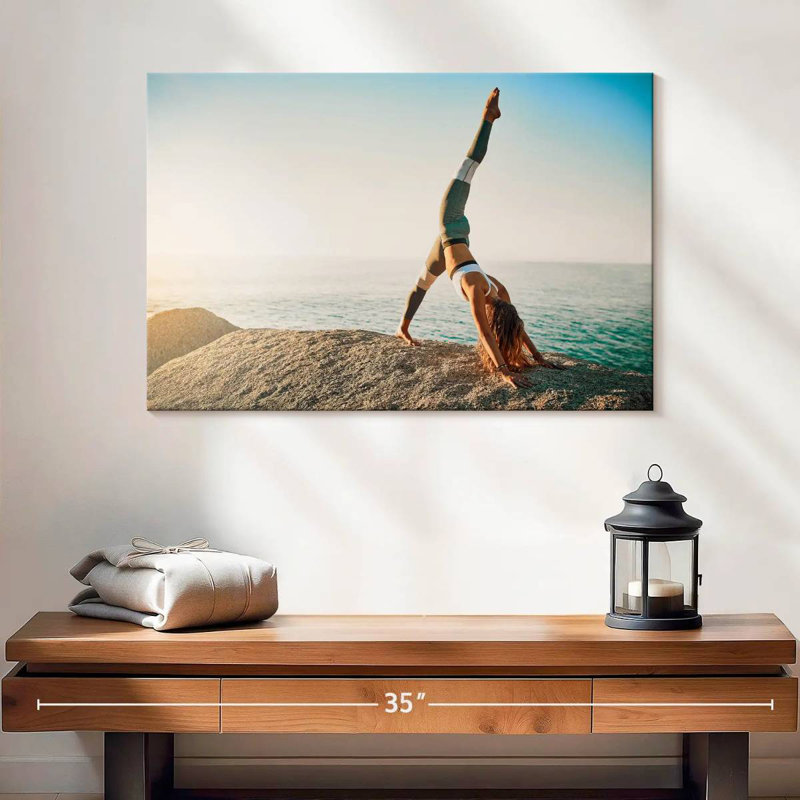 Senne yoga près de la plage, H 16 po x l 24 po